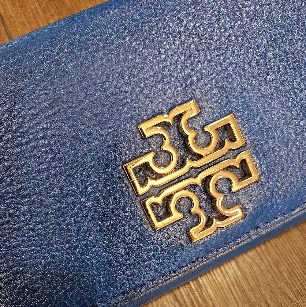 Tory Burch Britten Duo Envelope Long Continental Leather Wallet + Conversion - Picture 11 of 16